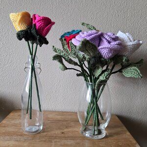 Handmade Crocheted Roses
